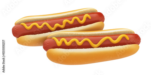 Sausage hotdog  illustration bread sandwich design photo