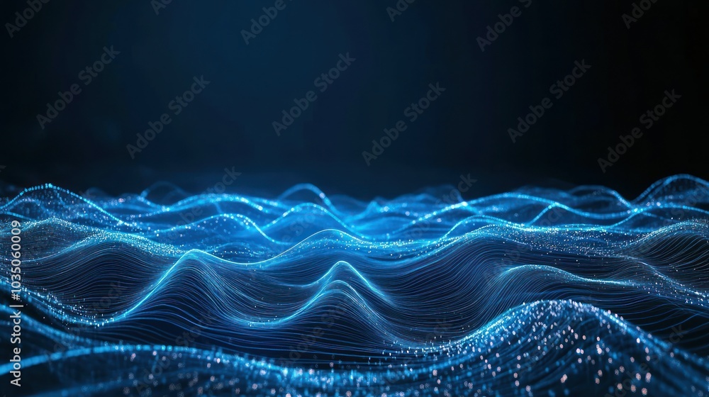 Fototapeta premium Abstract Blue Waves