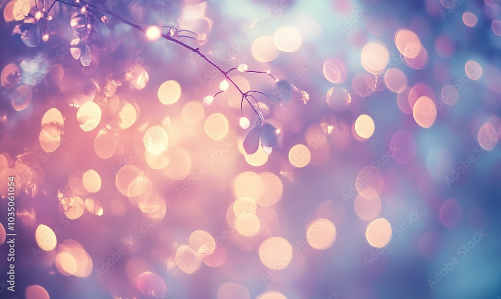 Soft focus, branch, leaves, bokeh, purple, pink. Soft focus, branch, leaves, bokeh, purple, pink.