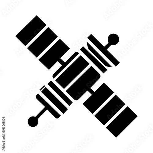 Fototapeta Naklejka Na Ścianę i Meble -  satellite icon, simple satelite globe signal vector symbol.