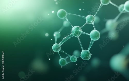 A demonstration of structural relationships and interactions between molecules in the microcosmic world