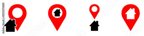 house estate location place, home tracking, for map destination vector pictogram sign icon symbol ui and ux design glyphs 