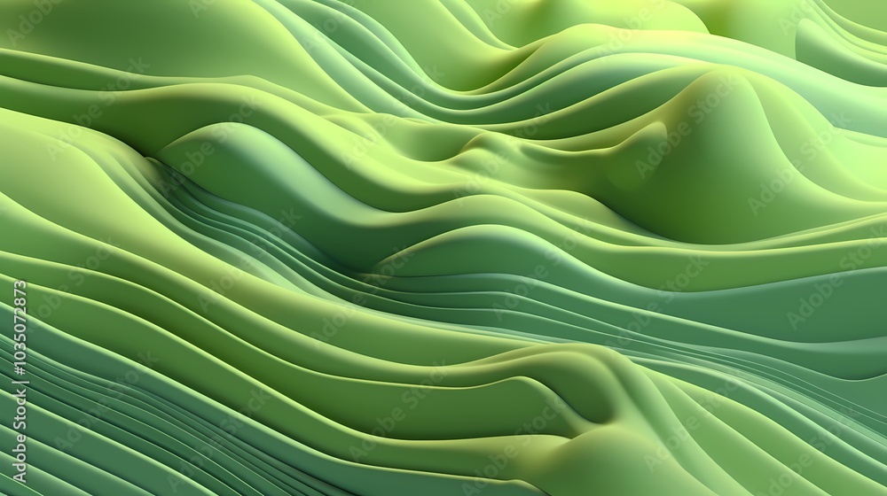 Digital technology abstract green mountain curve poster background Digital technology abstract green mountain curve poster background