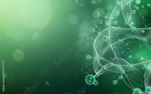 A demonstration of structural relationships and interactions between molecules in the microcosmic world
