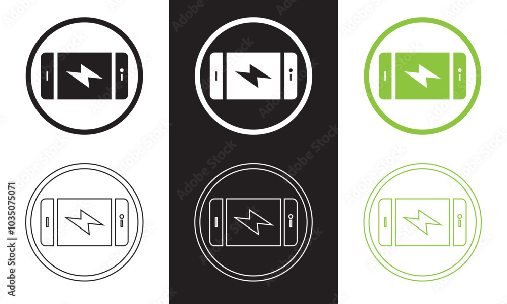Battery icon. Vector illustration isolated on white and black background. EPS 10 Battery icon. Vector illustration isolated on white and black background. EPS 10
