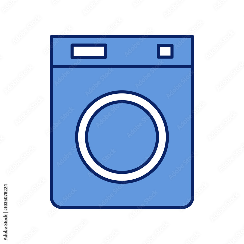 flat design washing machine vector icon flat design washing machine vector icon