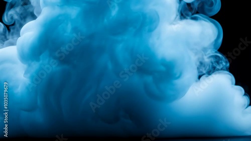 Abstract Blue Smoke Texture.