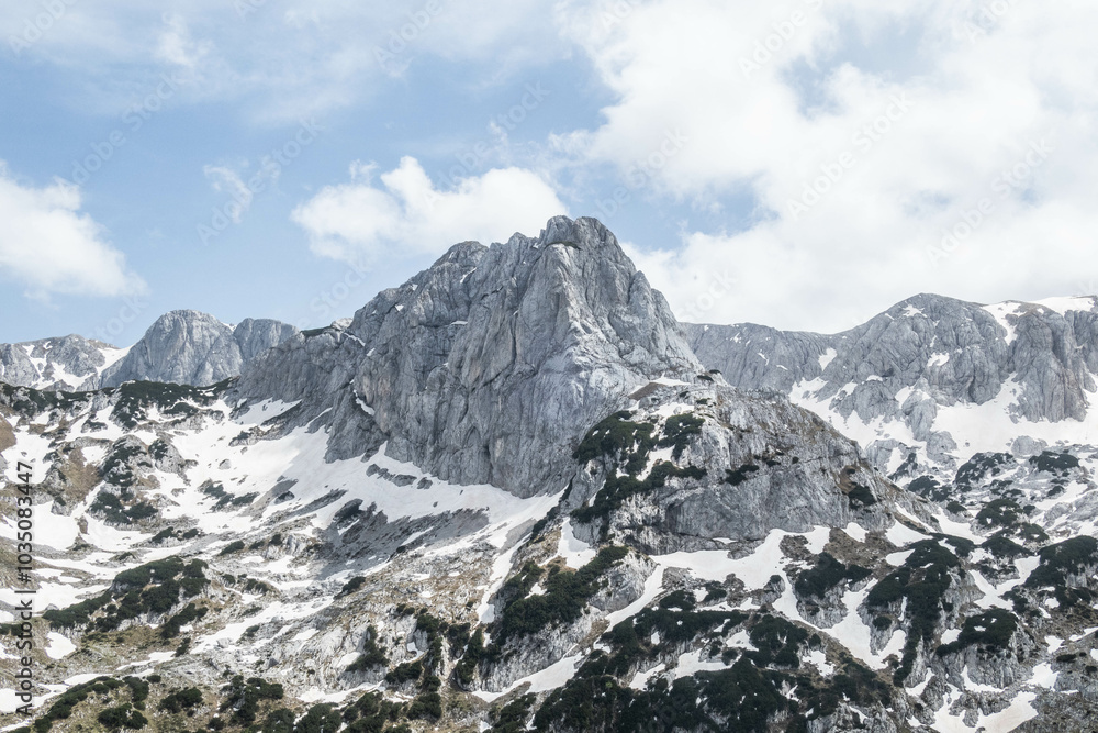 Obraz premium Trekking to Bobotov Kuk, Durmitor National Park, Zabljak, Montenegro