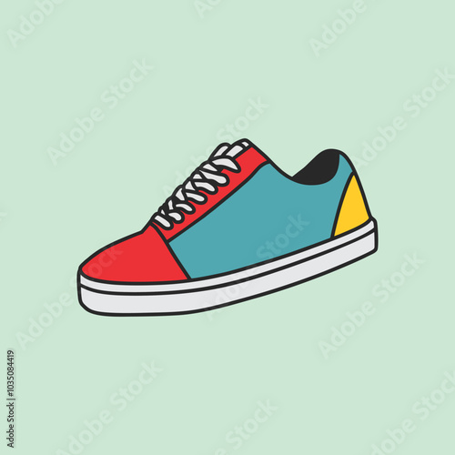 shoes sneaker vector logo symbol drawing design