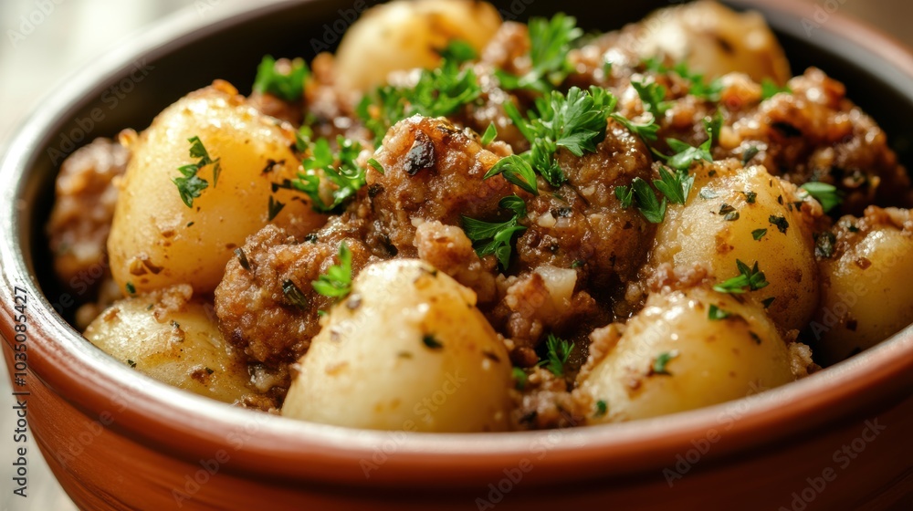 Potato and Meat Stew. Potato and Meat Stew.