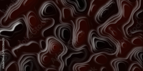 Modern abstract multilayer multicolored waves of three-dimensional paper background of papercut origami Background, abstract art composition in geometric papercut style minimalistic concept design.