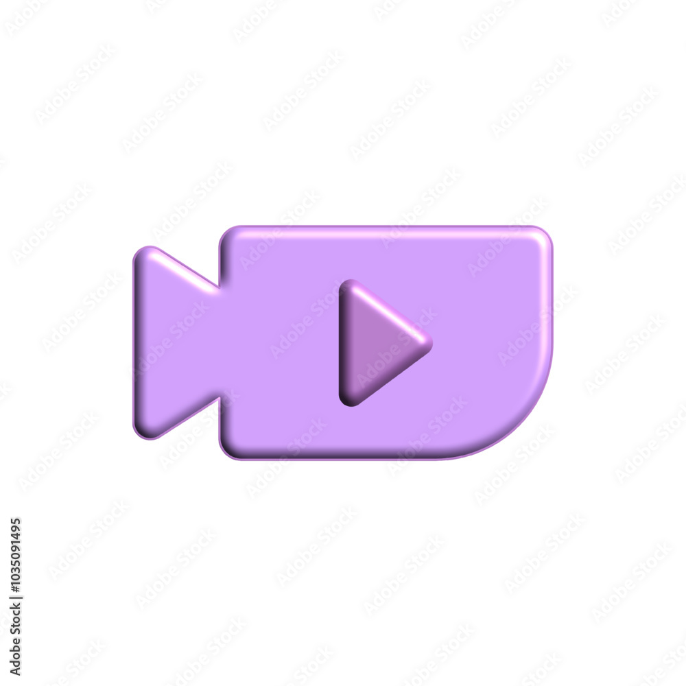 Movie video camera. 3d vector icon. Cartoon minimal style. Movie video camera. 3d vector icon. Cartoon minimal style.