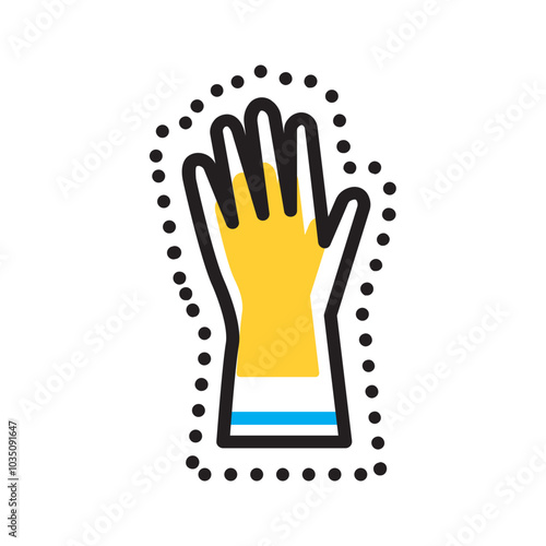 Vector multicolor icon for Nitrile