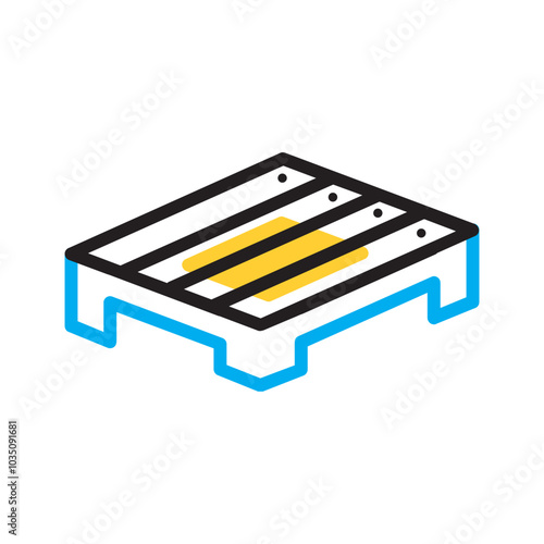 Vector multicolor icon for Pallet
