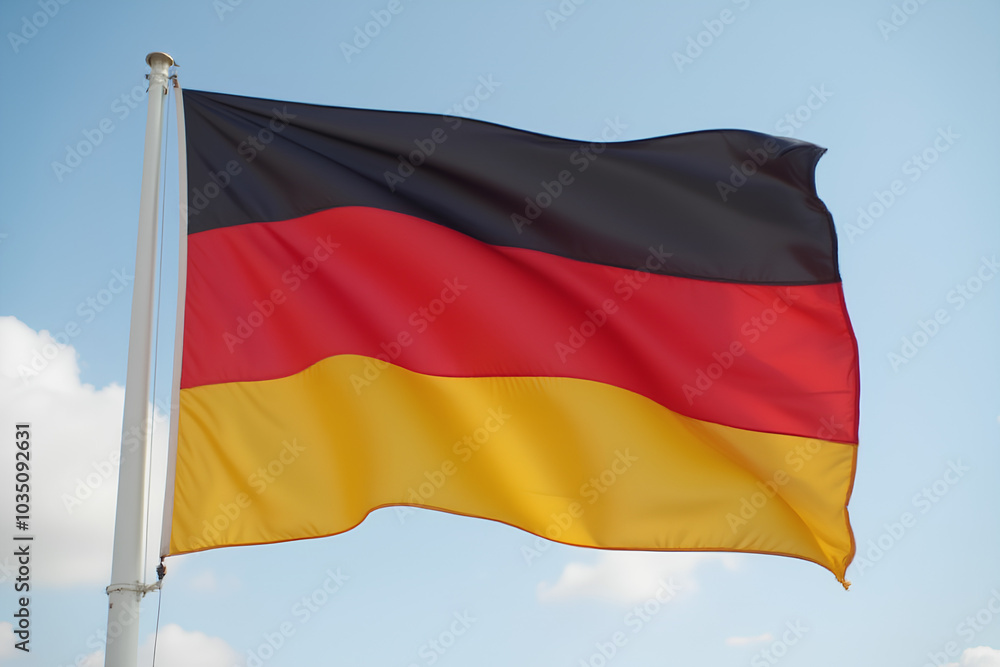 a close-up photo of the German flag