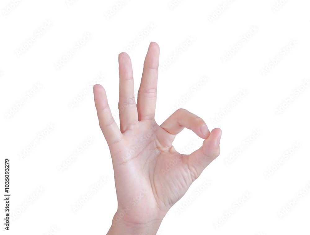 Man hand showing ok gesture isolated on white background. Ok gesture. Man hand showing ok gesture isolated on white background. Ok gesture.