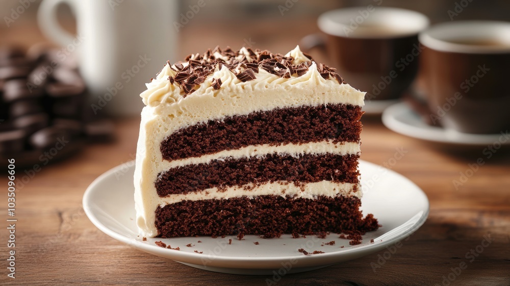 Chocolate Cake Slice. Chocolate Cake Slice.