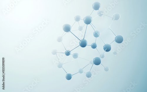 A demonstration of structural relationships and interactions between molecules in the microcosmic world 