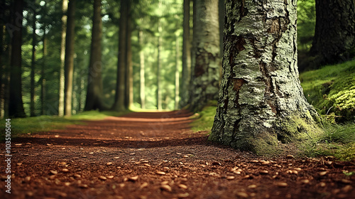 Forest Path: A Tranquil Walk Through Nature's Beauty