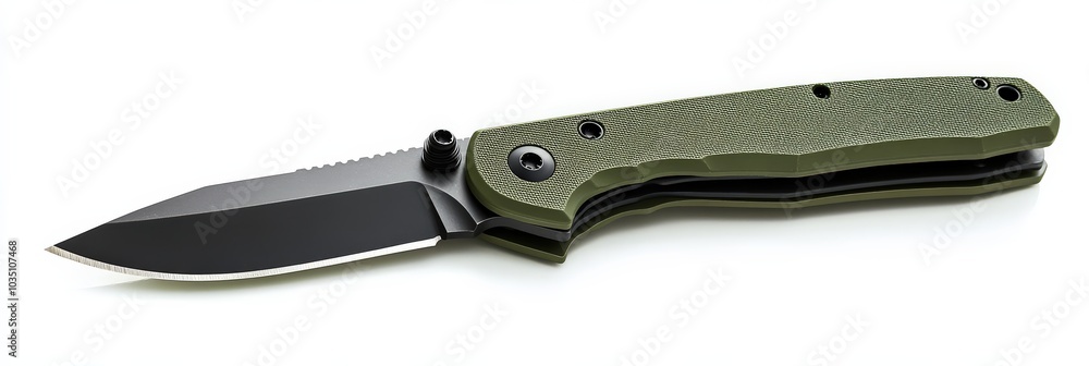 Military Knife. Modern Dagger Weapon with Sharp Blade on White Isolated Background Military Knife. Modern Dagger Weapon with Sharp Blade on White Isolated Background