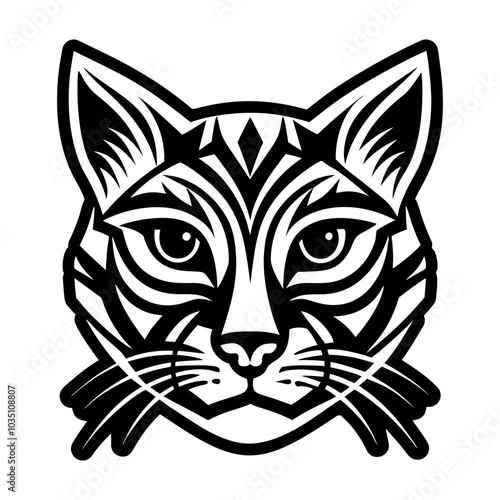 Lion icon in glyph style 