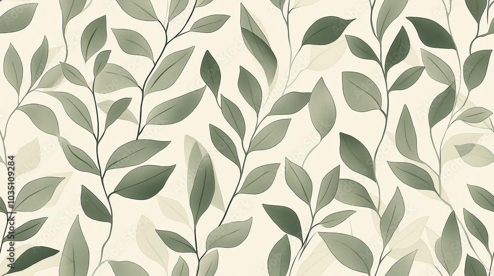 Seamless leaf pattern. Elegant grey green leaf background. Luxurious botanical texture Seamless leaf pattern. Elegant grey green leaf background. Luxurious botanical texture