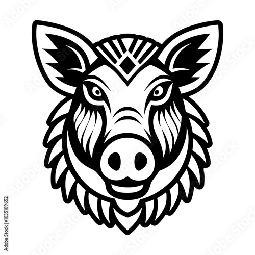 Dhole icon in glyph style 
