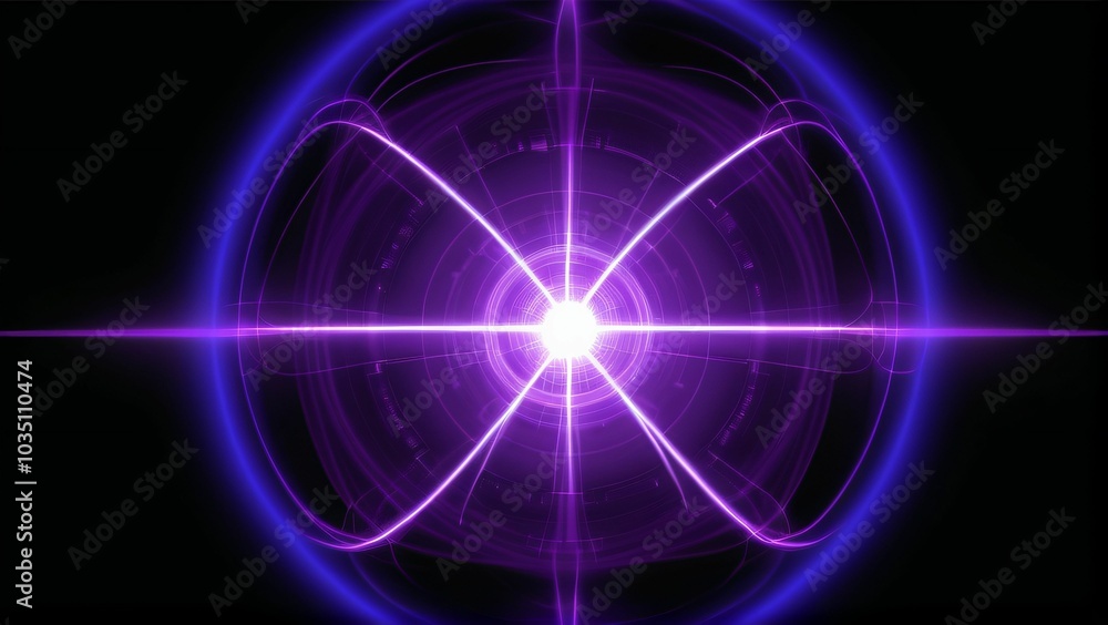 Nuclear Fusion Energy Art with Blue-Purple Lighting – Sci-Fi Vision of Energy Generation, Visualizing Advanced Nuclear Fusion Processes in Digital Art Nuclear Fusion Energy Art with Blue-Purple Lighting – Sci-Fi Vision of Energy Generation, Visualizing Advanced Nuclear Fusion Processes in Digital Art