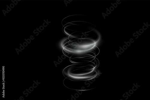 Cold winter wind texture. Holiday vector blizzard. Christmas effect of a cold blizzard. Vector tornado white, winter whirlwind white , light funnel white , swirling white lines light. Festive twirl.	

