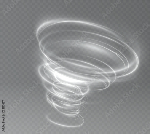 Cold winter wind texture. Holiday vector blizzard. Christmas effect of a cold blizzard. Vector tornado white, winter whirlwind white , light funnel white , swirling white lines light. Festive twirl.	
