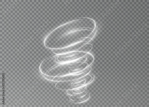 Cold winter wind texture. Holiday vector blizzard. Christmas effect of a cold blizzard. Vector tornado white, winter whirlwind white , light funnel white , swirling white lines light. Festive twirl.	
