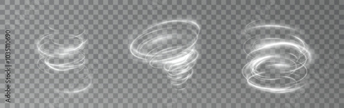 Cold winter wind texture. Holiday vector blizzard. Christmas effect of a cold blizzard. Vector tornado white, winter whirlwind white , light funnel white , swirling white lines light. Festive twirl.	

