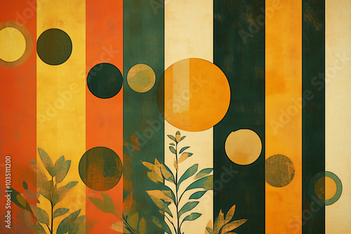 Abstract Nature background, Autumnal Rhythm