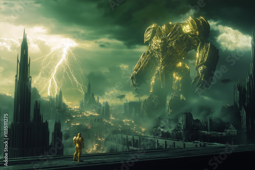 Guardian of the Neon Metropolis