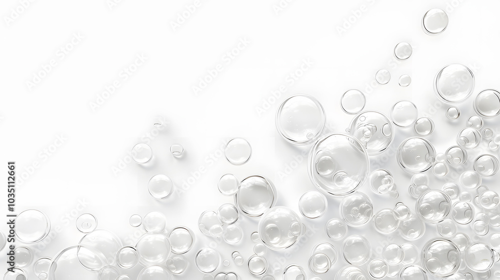 custom made wallpaper toronto digitalA mesmerizing abstract background featuring white bubbles and spheres in a minimalist style, ideal for artistic projects. It boasts a sleek and versatile design aesthetic