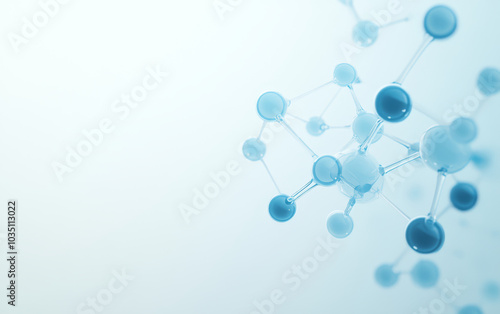 A demonstration of structural relationships and interactions between molecules in the microcosmic world
