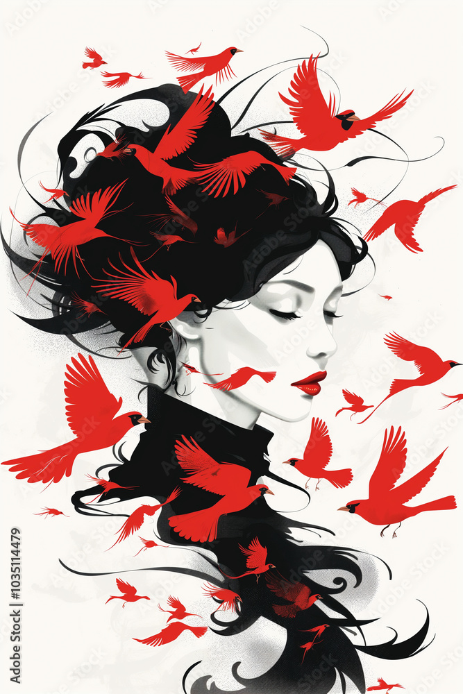 Fototapeta premium Beauty and Birds