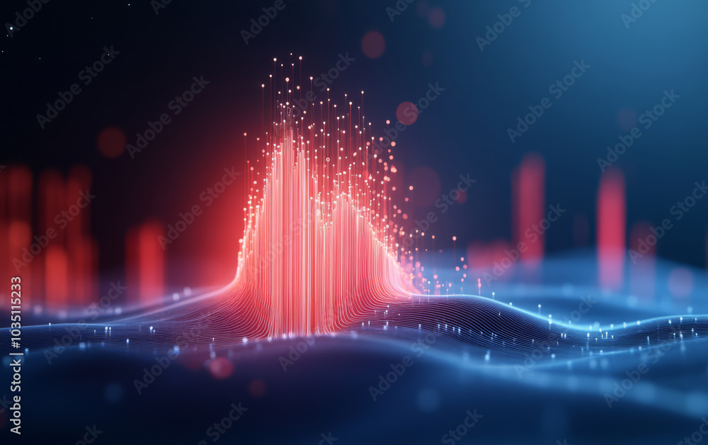 The background of future technology made up of particle elements and rays
The background of future technology made up of particle elements and rays