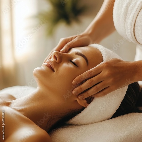 Facial Massage Relaxation.