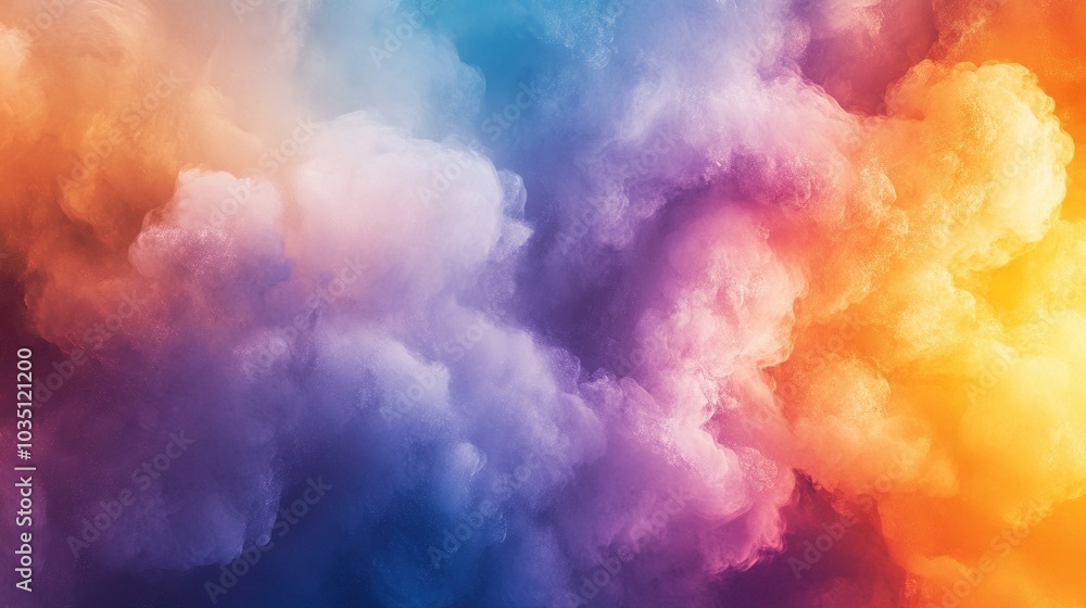 Vibrant Colorful Smoke Clouds Background Vibrant Colorful Smoke Clouds Background
