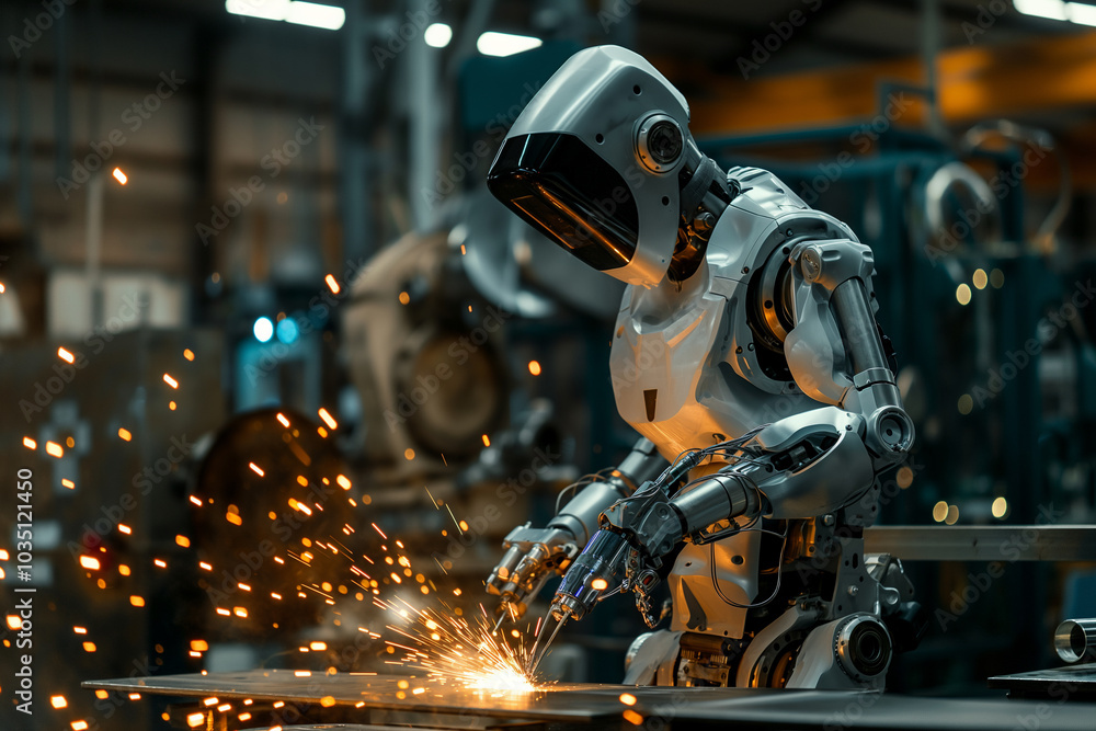 Robot is welding Robot is welding
