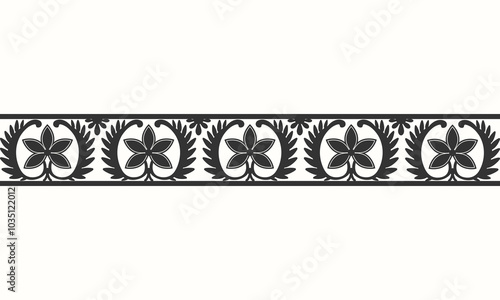 Beautiful line ornamental border