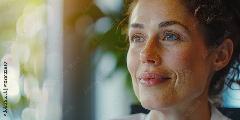 Virtual meeting with a business professional using a computer for online discussions, interviews, or training sessions Virtual meeting with a business professional using a computer for online discussions, interviews, or training sessions