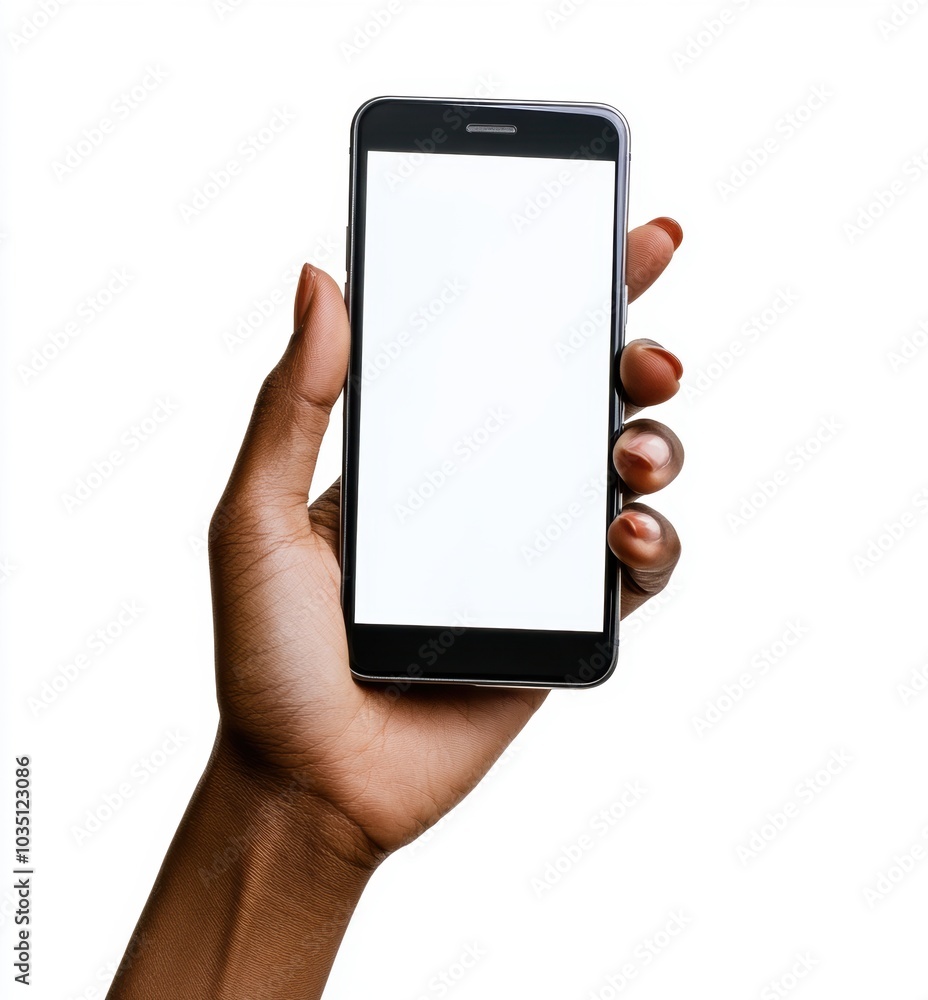 Hand Holding Phone. Hand Holding Phone.
