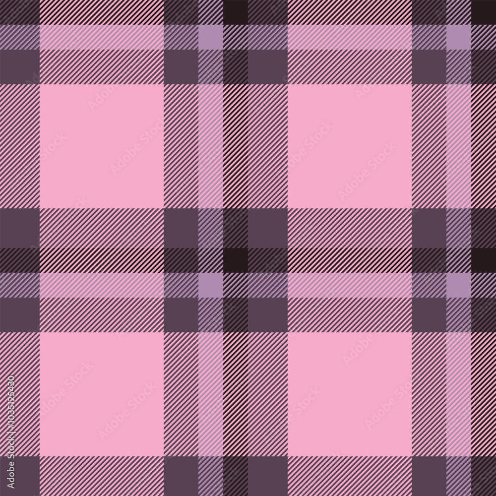 Curved seamless pattern fabric, uk tartan plaid vector. Oriental background textile texture check in pastel and pink colors. Curved seamless pattern fabric, uk tartan plaid vector. Oriental background textile texture check in pastel and pink colors.
