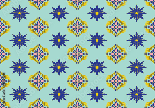 seamless ikat pattern design for fabric curtain mattresses clothing wallpaper textile ceramic background carpet floor blanket bolster pillow table cloth background ornament embroidery carpet