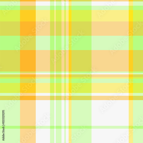 Invite fabric background vector, ethnic tartan seamless textile. Soft check texture plaid pattern in light and lime colors.