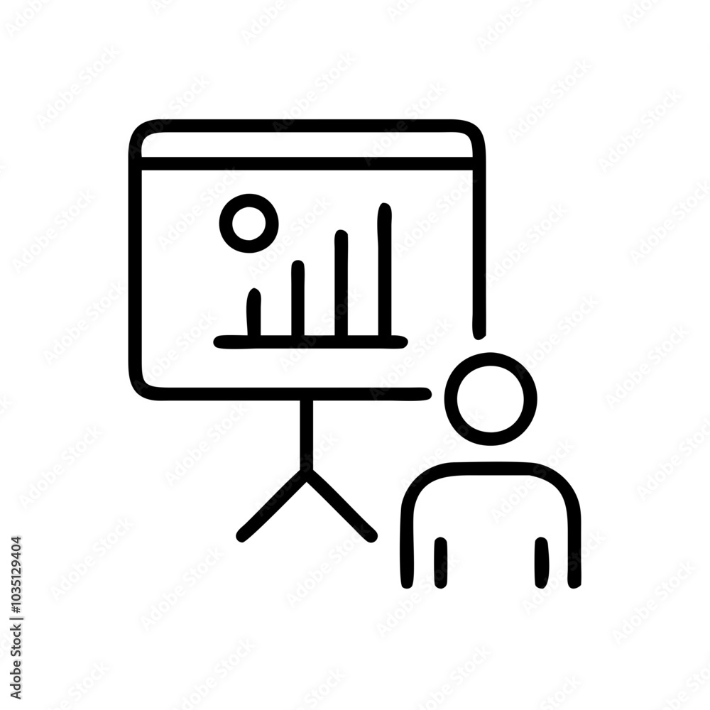 Fototapeta premium presentation-icon