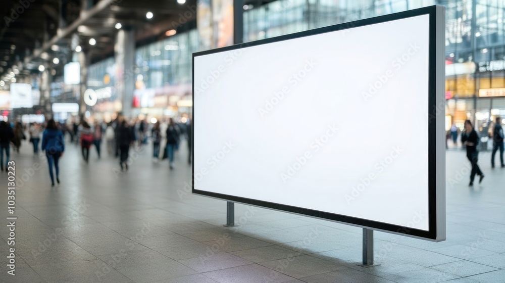 Fototapeta premium Blank billboard display