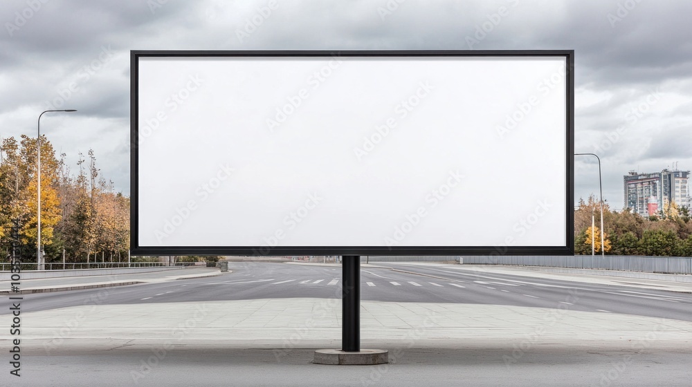 Obraz premium Blank canvas billboard